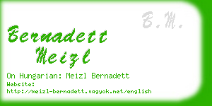 bernadett meizl business card